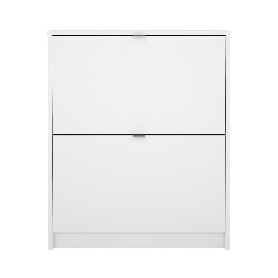 TVILUM Shoes skosk�p - vitt tr&auml;, med 2 vikd&ouml;rrar och 2 fack