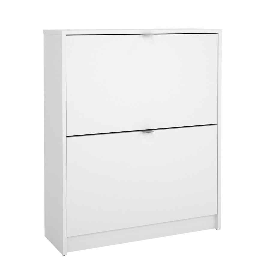 TVILUM Shoes skosk�p - vitt tr&auml;, med 2 vikd&ouml;rrar och 2 fack