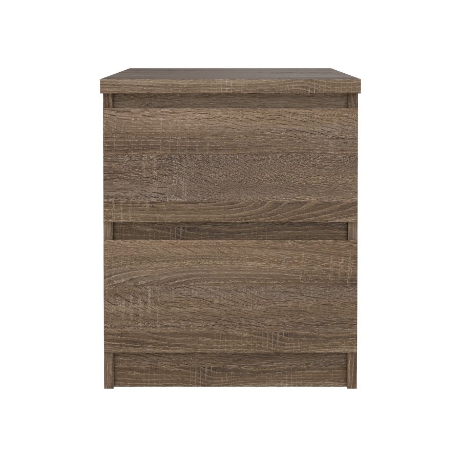 TWILUM Naia nattbord - tr�ffel naturlig tre, m. 2 skuffer