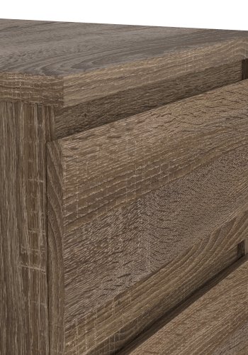 TWILUM Naia nattbord - tr�ffel naturlig tre, m. 2 skuffer