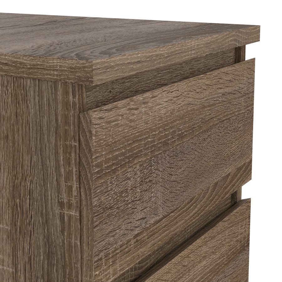 TWILUM Naia nattbord - tr�ffel naturlig tre, m. 2 skuffer