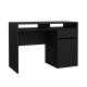 TVILUM Function Plus skrivebord - matt sort tre, m. 1 d�r og 1 skuff