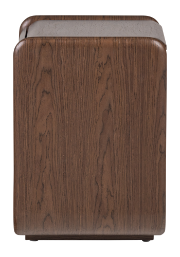 WOOOD Elura kommode/nattbord med 1 skuff trefiner brun