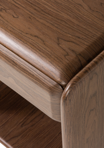 WOOOD Elura kommode/nattbord med 1 skuff trefiner brun