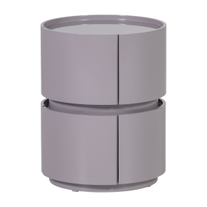 WOOOD Lunex Byr�/Nattduksbord Tr�blank Ljusgr� [Fsc]