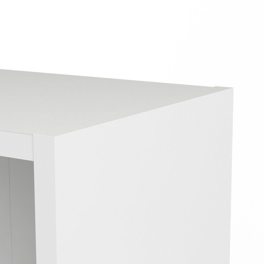 TVILUM Basic Bokhylla - Vit, med 2 Luckor och 4 Hyllor