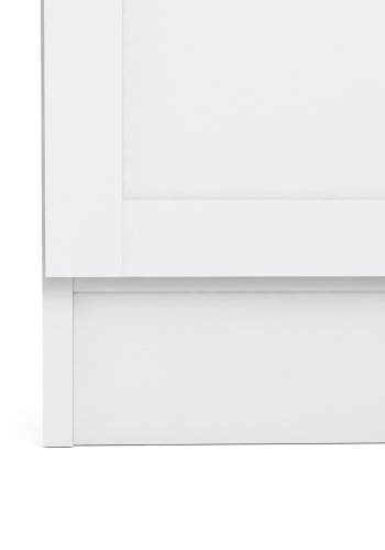 TVILUM Basic Bokhylla - Vit, med 2 Luckor och 4 Hyllor