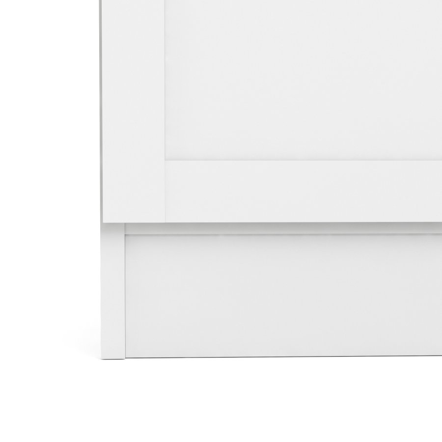 TVILUM Basic Bokhylla - Vit, med 2 Luckor och 4 Hyllor