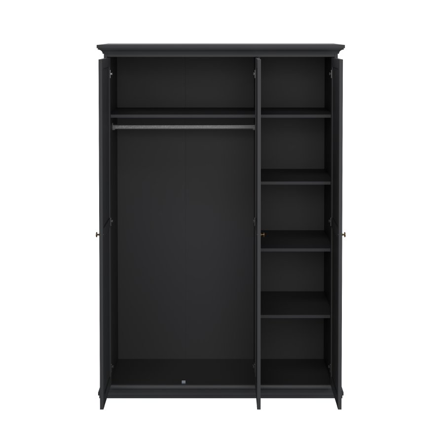 TVILUM Paris garderobeskab - gr�, m. 3 l�ger