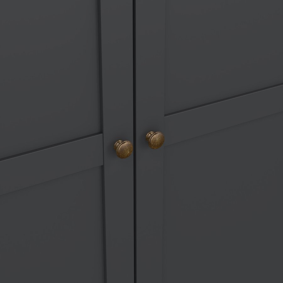 TVILUM Paris garderobeskab - gr�, m. 3 l�ger