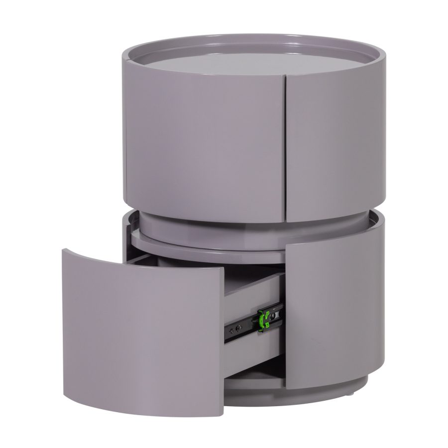 WOOOD Lunex Kommode/Nattbord Treglans Lysegr� [Fsc]