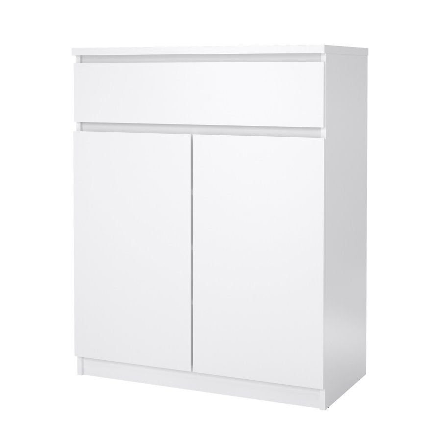 TVILUM Naia Sideboard - Holz wei� Hochglanz, mit 2 T�ren und 1 Schublade