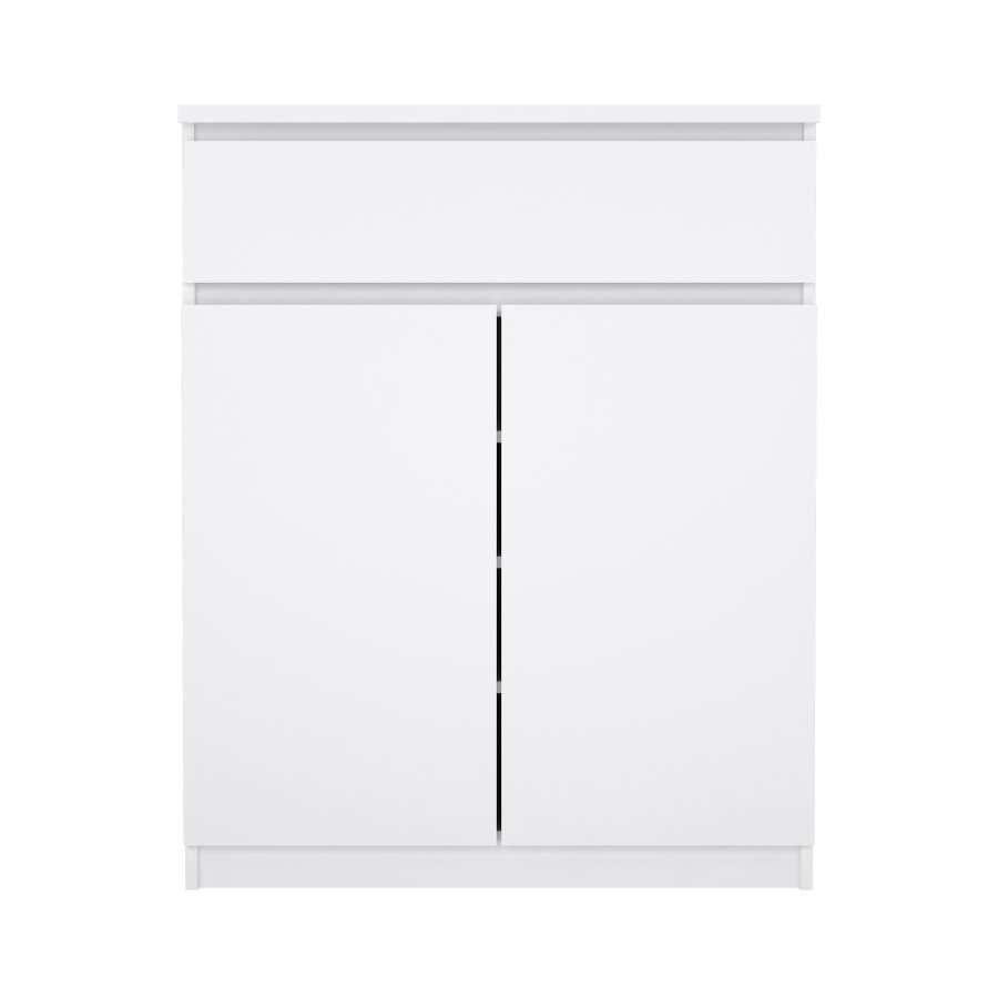 TVILUM Naia Sideboard - Holz wei� Hochglanz, mit 2 T�ren und 1 Schublade