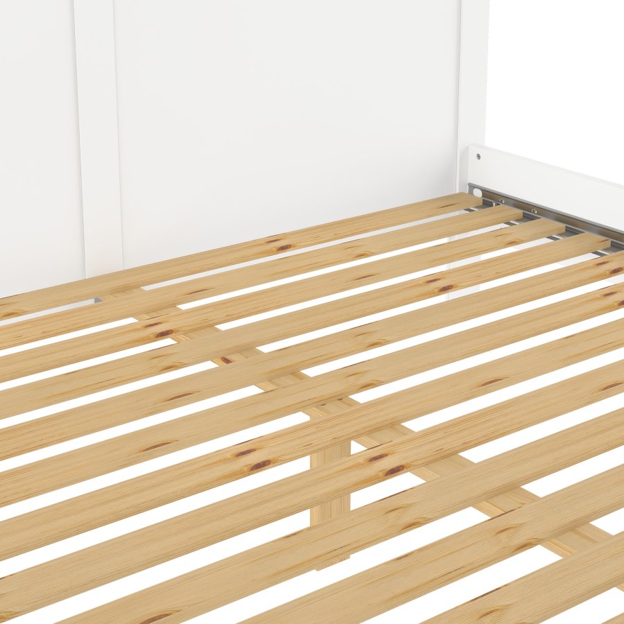 TVILUM Paris S&auml;ngram - Vitt Tr&auml; (180 x 200 cm)