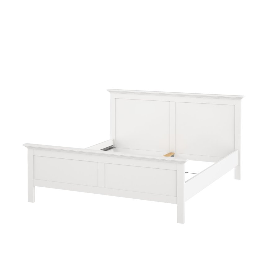 TVILUM Paris S&auml;ngram - Vitt Tr&auml; (160 x 200 cm)