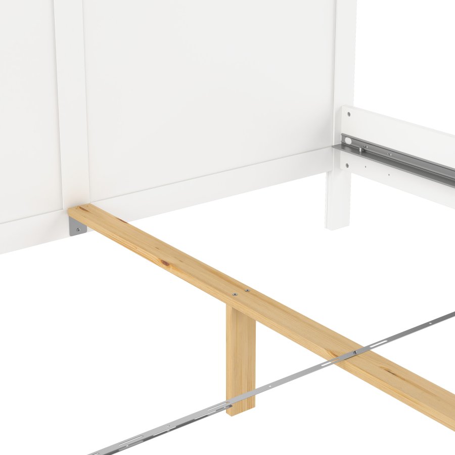 TVILUM Paris S&auml;ngram - Vitt Tr&auml; (160 x 200 cm)