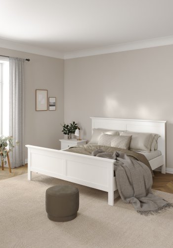 TVILUM Paris Bettgestell - wei�es Holz (160x200) 
