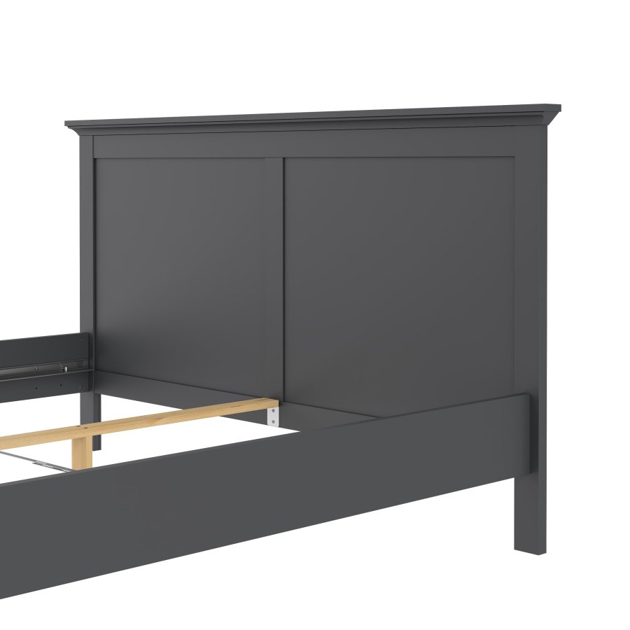 TVILUM Paris S&auml;ngram - Matt Gr�tt Tr&auml; (160 x 200 cm)