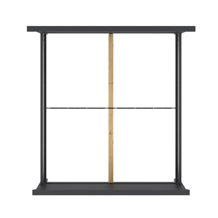 TVILUM Paris S&auml;ngram - Matt Gr�tt Tr&auml; (160 x 200 cm)