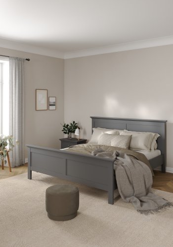 TVILUM Paris sengeramme - mat gr� tr� (160x200)