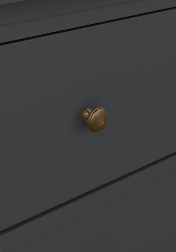 TVILUM Paris kommode - mat gr� tr�, m. 4 skuffer 