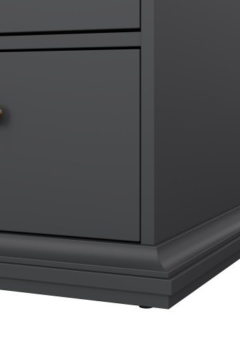 TVILUM Paris kommode - mat gr� tr�, m. 8 skuffer 