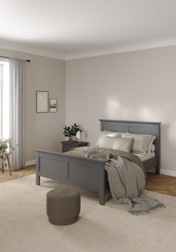 TVILUM Paris Bettgestell � Mattgrau (140x190)