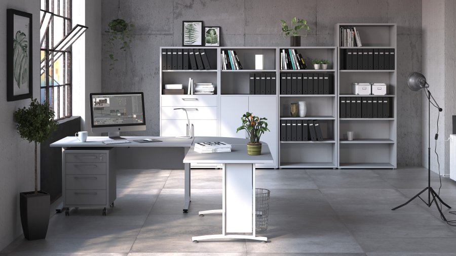 TVILUM Prima skrivebord - hvid, rektangul�r (150x80)