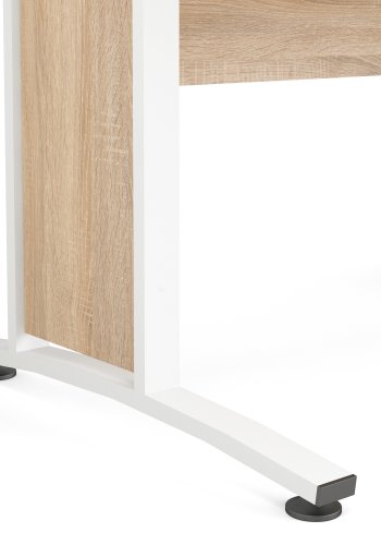 TVILUM Prima skrivebord - naturlig eikefiner og hvit (150x80)