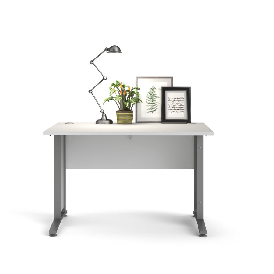 TVILUM Prima Skrivbord - Vitt Tr&auml;, 80 x 120