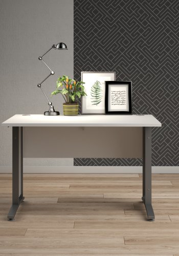 TVILUM Prima Skrivbord - Vitt Tr&auml;, 80 x 120