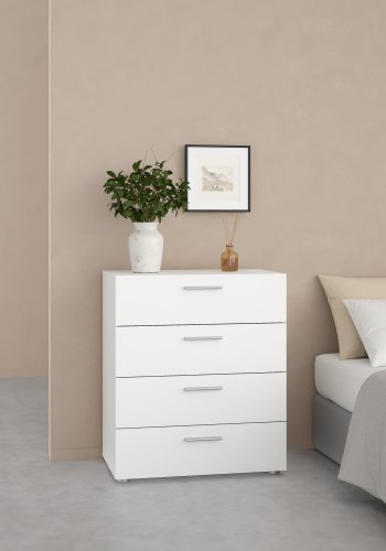 TVILUM Pepe kommode, m. 4 skuffer - hvid tr�