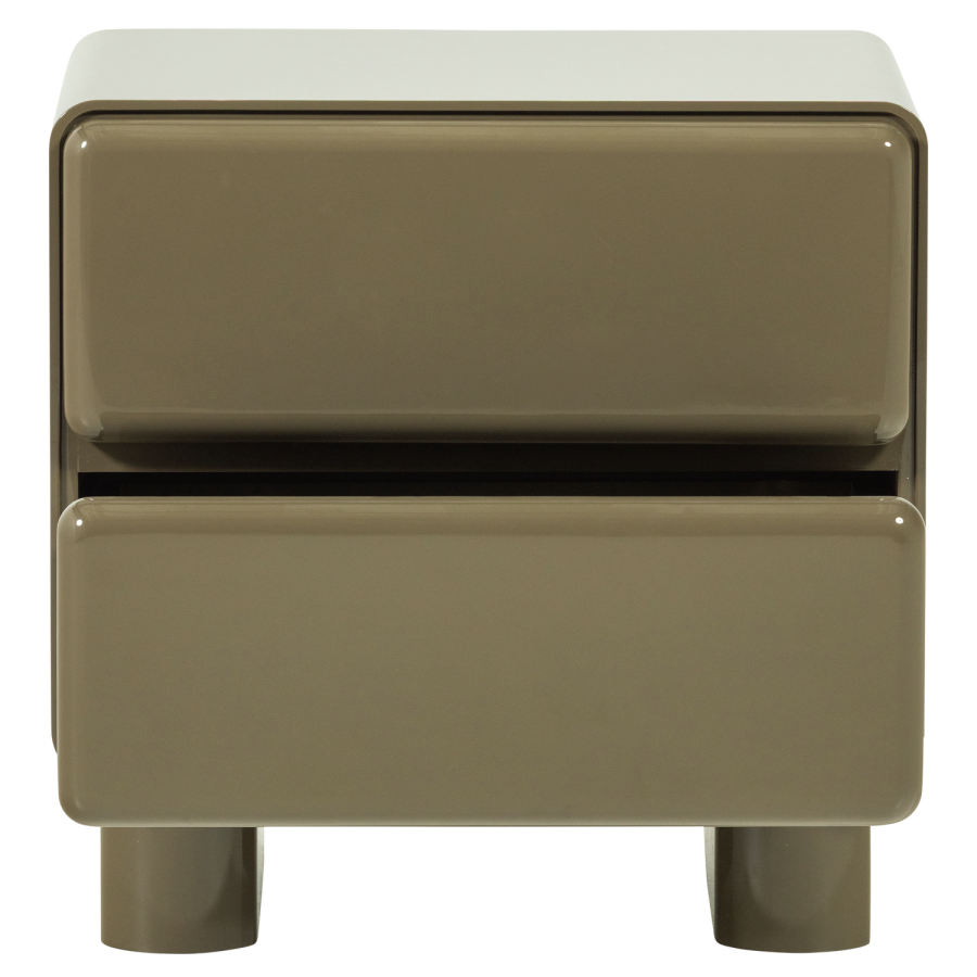 WOOOD Lustra Kommode/Nattbord Tre Gloss Gr�nn [Fsc]