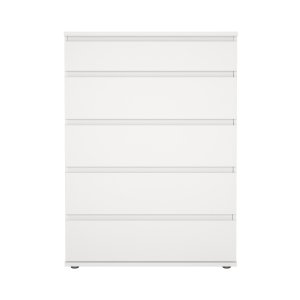 TVILUM Nova kommode, m. 5 skuffer - hvid tr�
