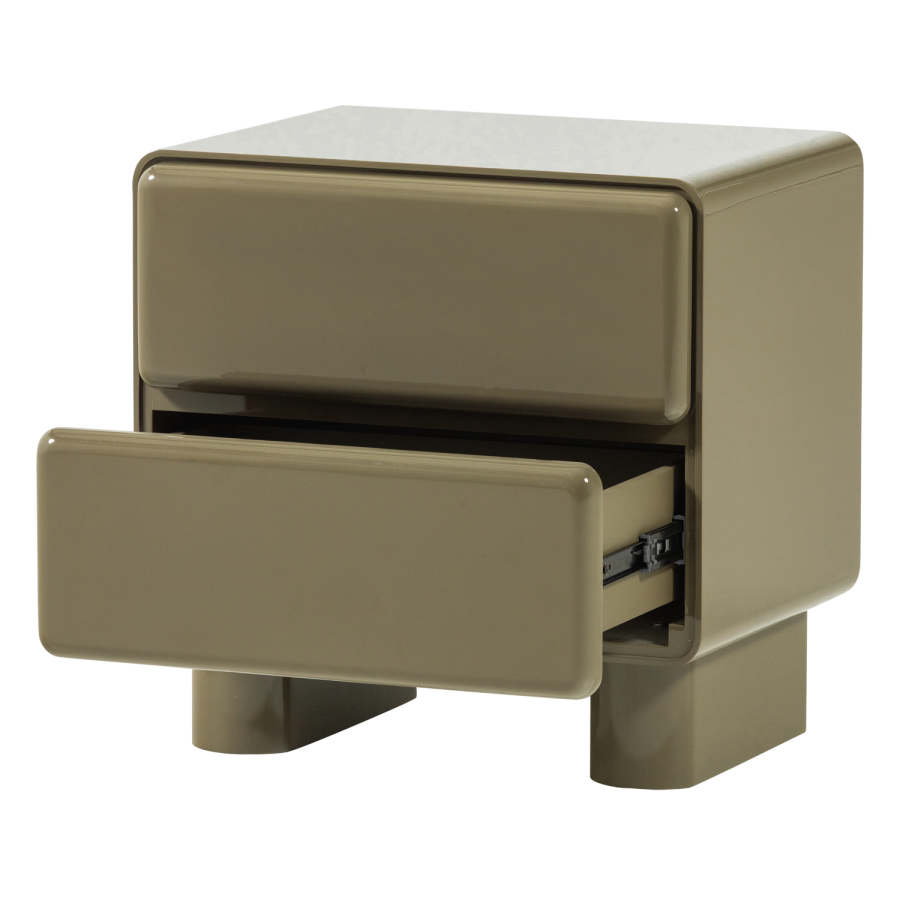 WOOOD Lustra Kommode/Nattbord Tre Gloss Gr�nn [Fsc]