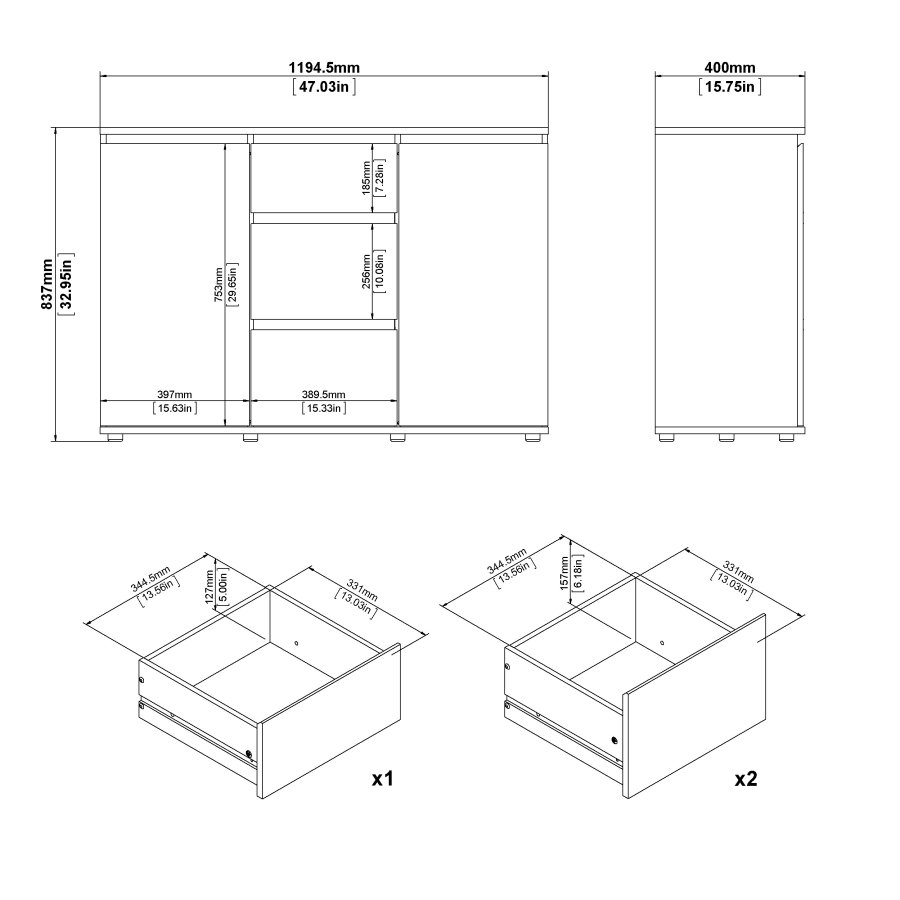 TVILUM Nova Skjenk - Pakke