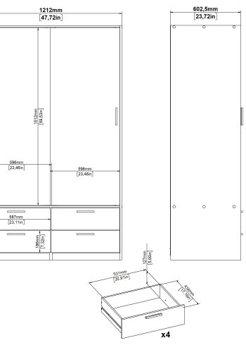 TVILUM Line Garderob - Paket