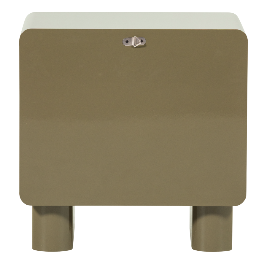 WOOOD Lustra Kommode/Nattbord Tre Gloss Gr�nn [Fsc]