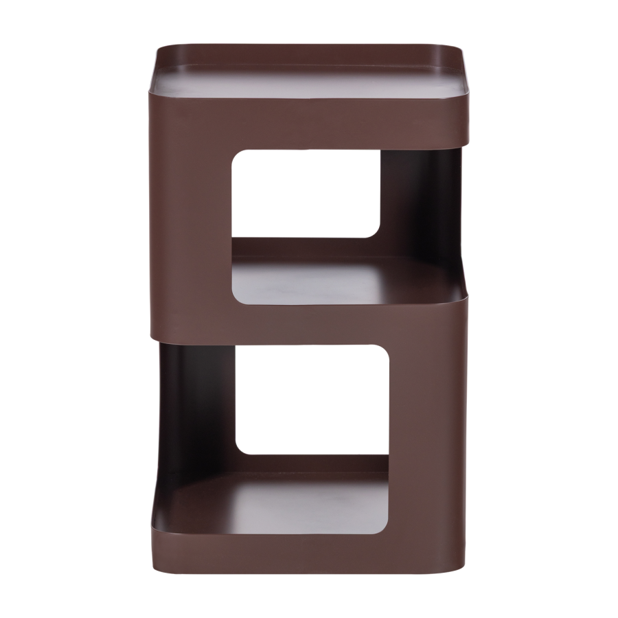 WOOOD Rive sidebord/nattbord metall lilla/brun