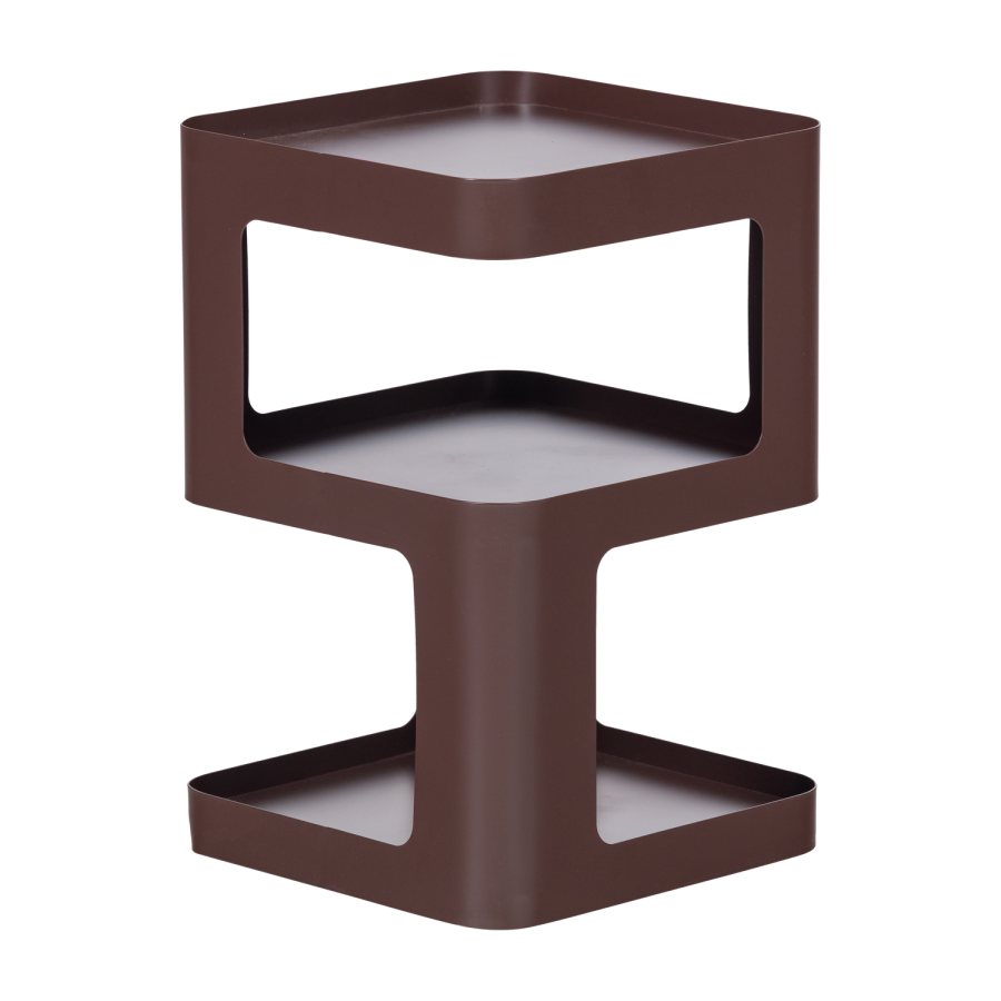 WOOOD Rive sidebord/nattbord metall lilla/brun