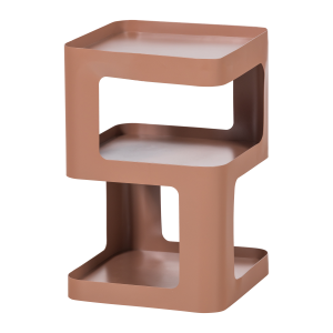 WOOOD Riv sidebord/nattbord metall lakserosa