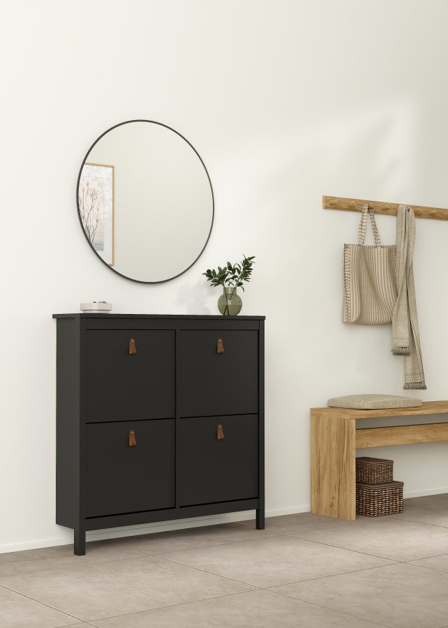 TVILUM Madrid Skosk�p med 4 g�ngj&auml;rnsd&ouml;rrar - Parcel