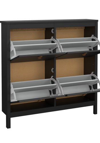 TVILUM Madrid Skosk�p med 4 g�ngj&auml;rnsd&ouml;rrar - Parcel