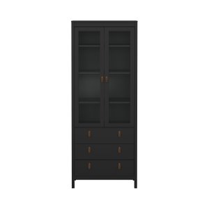 TVILUM Madrid porselensskap 2 d�rer med glass + 3 skuffer - Parcel