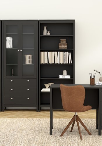 TVILUM Madrid porselensskap 2 d�rer med glass + 3 skuffer - Parcel