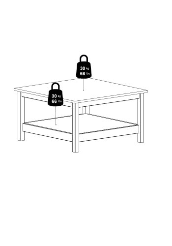 TVILUM Madrid soffbord - Paket