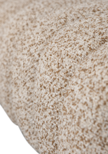 WOOOD Frex polstret benk Boucl&eacute; brun [Fsc]