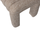 WOOOD Frex polstret benk Boucl&eacute; brun [Fsc]