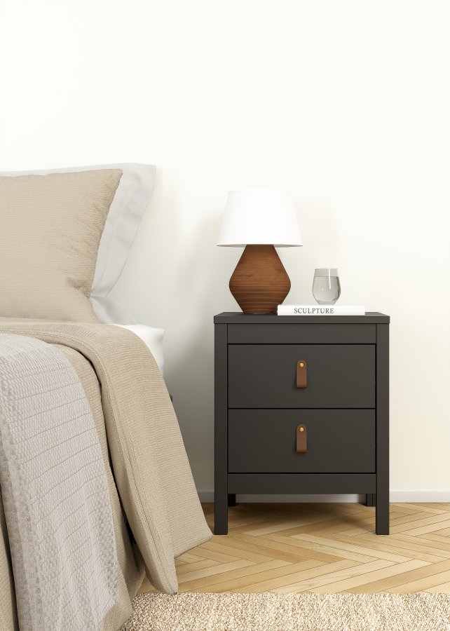 TVILUM Madrid Nattbord 2 skuffer - Pakke