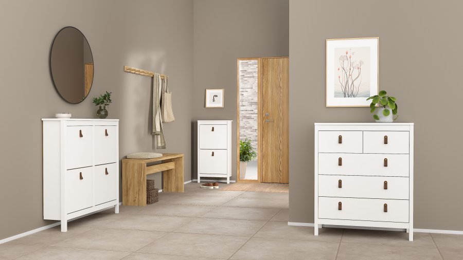 TVILUM Madrid Skosk�p med 4 g�ngj&auml;rnsd&ouml;rrar - Parcel